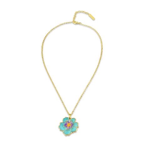 Brass w/ Yellow Gold Plating Necklace Enamel (N309910ENA1BRY)