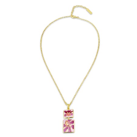 Brass w/ Yellow Gold Plating Necklace Enamel (N309913ENABRY)