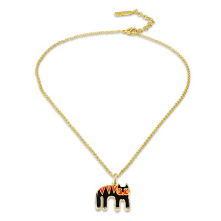 Brass w/ Yellow Gold Plating Necklace Enamel (N309927ENABRY)