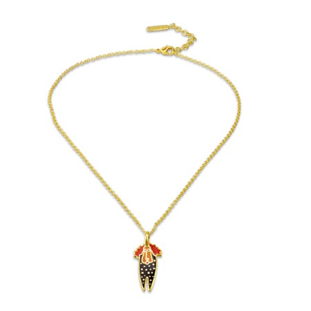 Brass w/ Yellow Gold Plating Necklace Enamel (N309933ENABRY)