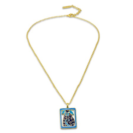 Brass w/ Yellow Gold Plating Necklace Enamel (N309965EA1BRY)