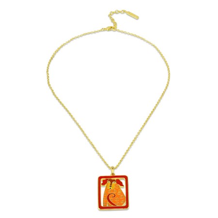 Brass w/ Yellow Gold Plating Necklace Enamel (N309965ENA2BRY)