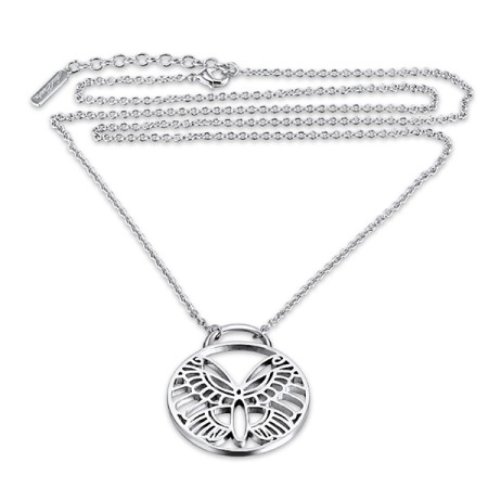 Brass w/ White Gold Plating Necklace  (N310001NILBRW)