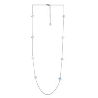 Brass w/ White Gold Plating Necklace Enamel (N311258EA2BRW)