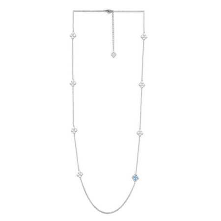 Brass w/ White Gold Plating Necklace Enamel (N311258EA2BRW)