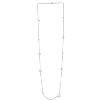 Brass w/ White Gold Plating Necklace Crystal (Chaton Gold Foiled #001),Enamel (N311259EA7BRW)