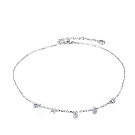 Sterling Silver Necklace White Cubic Zirconia (N311526AWCZSL925)