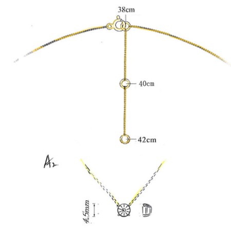 9KW Necklace Diamond (N311652DIA9KW)