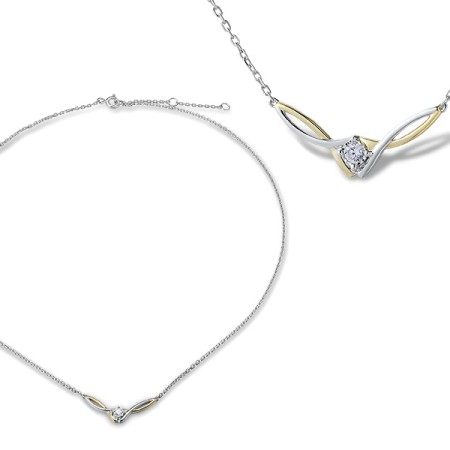 9T1T Necklace White Cubic Zirconia (N311663BWCZ9T1T)