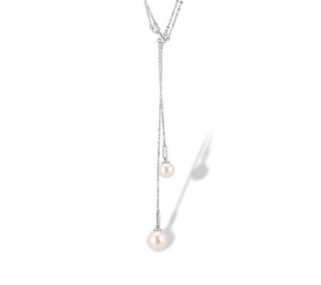 14KW Necklace Fresh Water White Pearl (N312479FWP14KW)