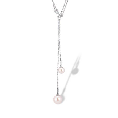 14KW Necklace Fresh Water White Pearl (N312479FWP14KW)