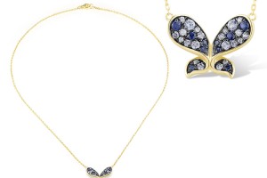 14KYB Necklace Blue Sapphire,Diamond (N312890SAP14KYB)