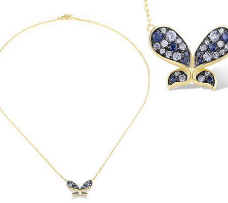 14KYB Necklace Blue Sapphire,Diamond (N312890SAP14KYB)