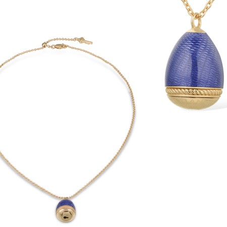 Sterling Silver w/ IONIC ROSE PLATING Necklace Enamel (N313733ENASQ925)