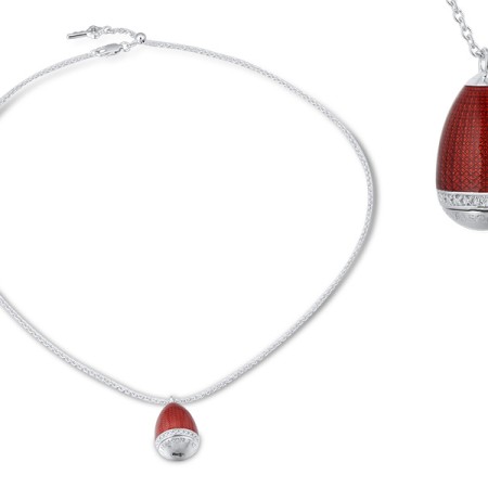 Sterling Silver Necklace Enamel (N314107ENASL925)