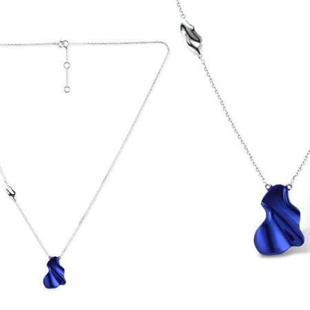 9KWw/ Blue e-coating Necklace  (N315390NIL9WAU)