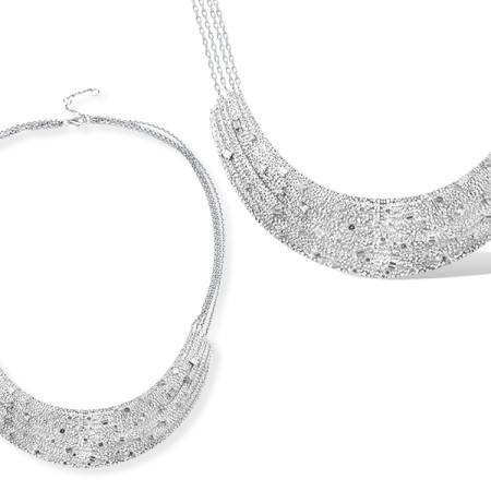 Sterling Silver Necklace White Cubic Zirconia (N315652WCZSL925)