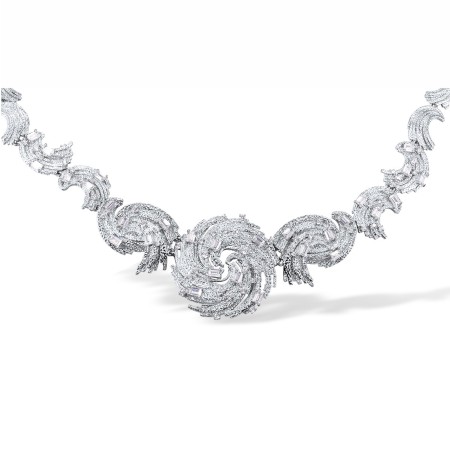 Sterling Silver Necklace White Cubic Zirconia (N315699WCZSL925)
