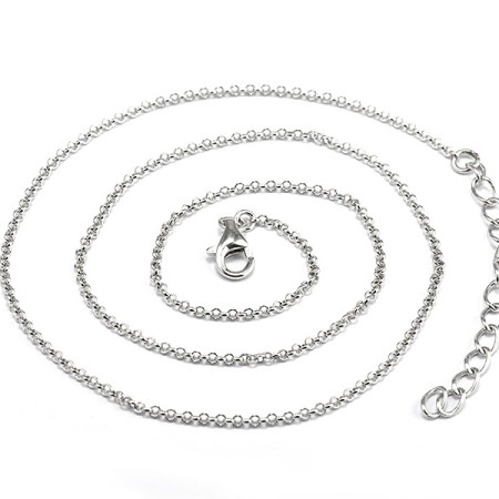 Sterling Silver Rolo Necklace  (N316022NILSL925) - 45CM