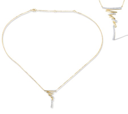 14KYW Necklace Diamond (N316812DIA14KYW)