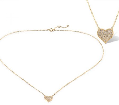 14KY Necklace Diamond (N319398DIA14KY)
