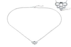 14KWB Necklace Diamond (N319403DIA14KWB)