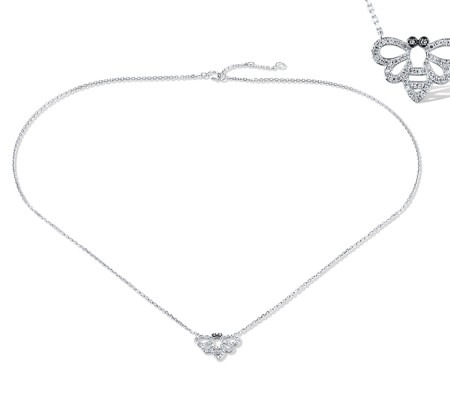 14KWB Necklace Diamond (N319403DIA14KWB)