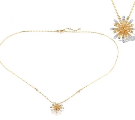 14KYW Necklace Diamond (N319588DIA14KYW)