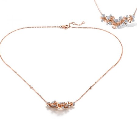 14KRW Necklace Diamond (N319595DIA14KRW)
