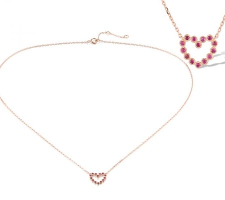 14KR Necklace Ruby (N319852RUY14KR)
