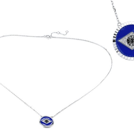 14KWB Necklace Black Diamond,Diamond,Enamel (N319889ENA14KWB)