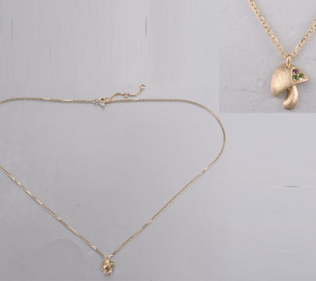 14KY Necklace Amethyst,Green Garnet (N319980AAGN14KY)