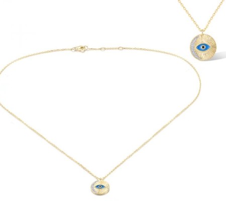 14KYW Necklace Black Diamond,Diamond,Enamel (N320001ENA14KYW)