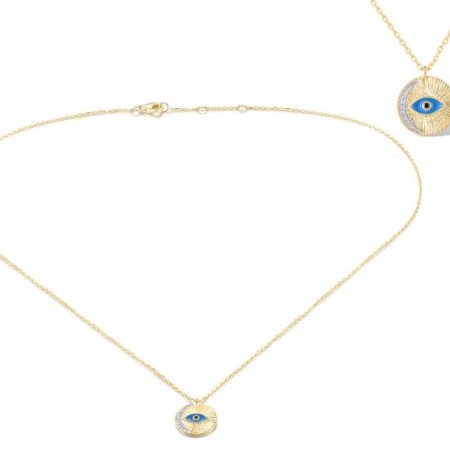 14KYW Necklace Black Diamond,Diamond,Enamel (N320001ENA14KYW)