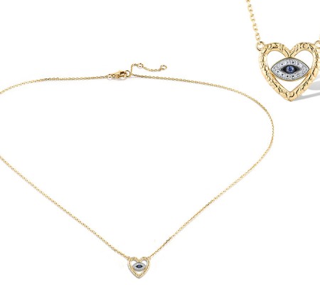 14KYWB Necklace Blue Sapphire,Diamond (N320012SAP14KYWB)