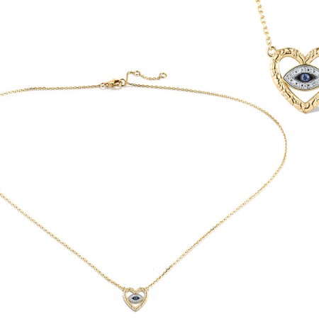 14KYWB Necklace Blue Sapphire,Diamond (N320012SAP14KYWB)