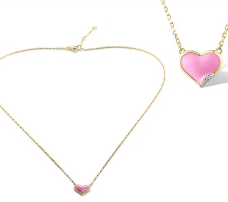 14KYW Necklace Diamond,Enamel (N320064ENA14KYW)