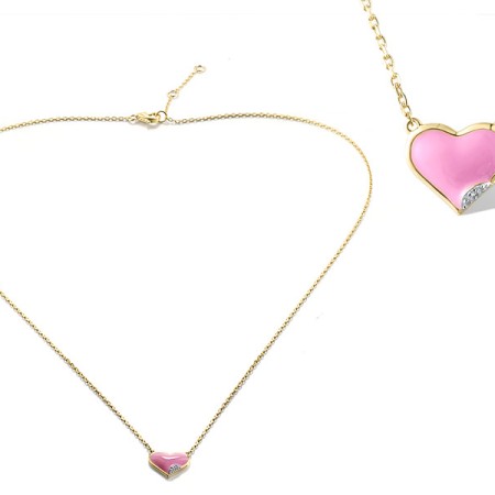 14KYW Necklace Diamond,Enamel (N320064ENA14KYW)