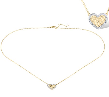 14KYW Necklace Diamond (N320073DIA14KYW)