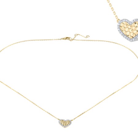 14KYW Necklace Diamond (N320073DIA14KYW)