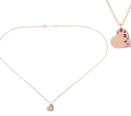 14KR Necklace Amethyst,Pink Sapphire,Ruby (N320076AAPSR14KR)