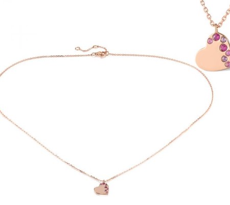 14KR Necklace Amethyst,Pink Sapphire,Ruby (N320076APSR14KR)