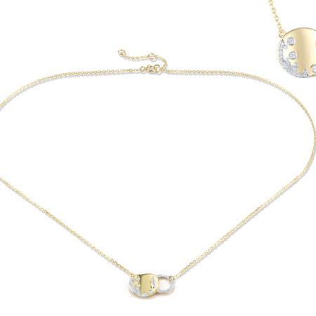 14KYW Necklace Diamond (N320204DIA14KYW)