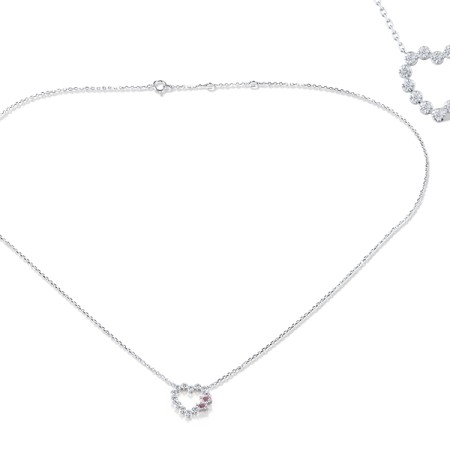 14KW Necklace Amethyst,Diamond (N320228AAME14KW)