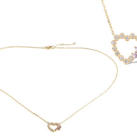 14KY Necklace Amethyst,Diamond (N320228AME14KY)