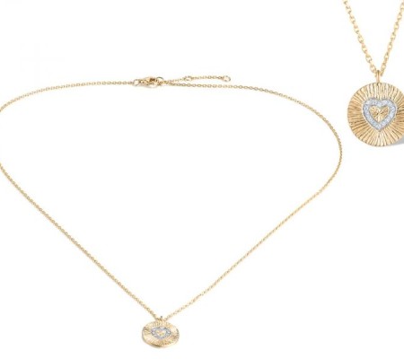 14KYW Necklace Diamond (N320242DIA14KYW)