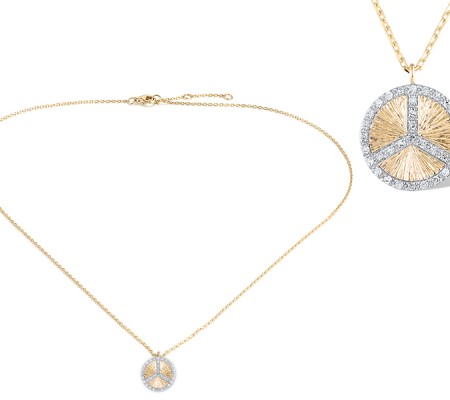 14KYW Necklace Diamond (N320243DIA14KYW)