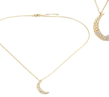 14KYW Necklace Diamond (N320663DIA14KYW)
