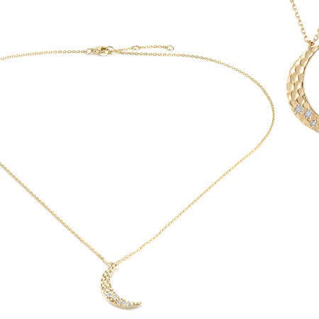 14KYW Necklace Diamond (N320663DIA14KYW)