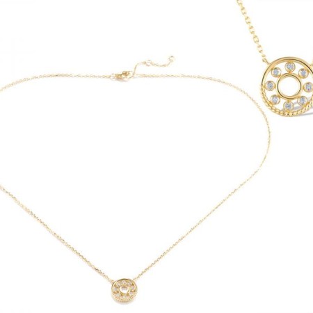14KYW Necklace Diamond (N320676DIA14KYW)